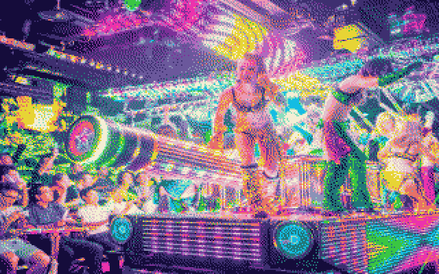 Roboshow in colour converted to Commodore 64